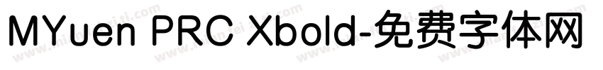 MYuen PRC Xbold字体转换